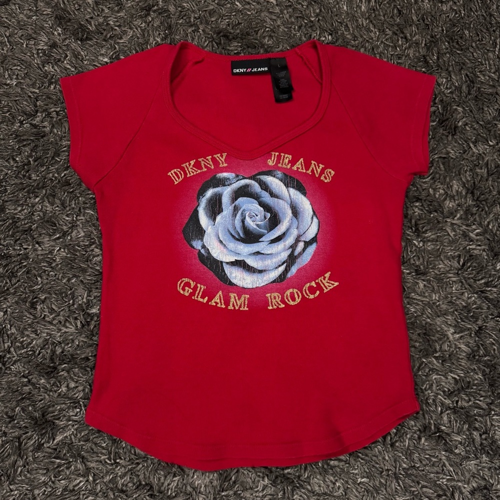 DKNY Red Rose T-Shirt